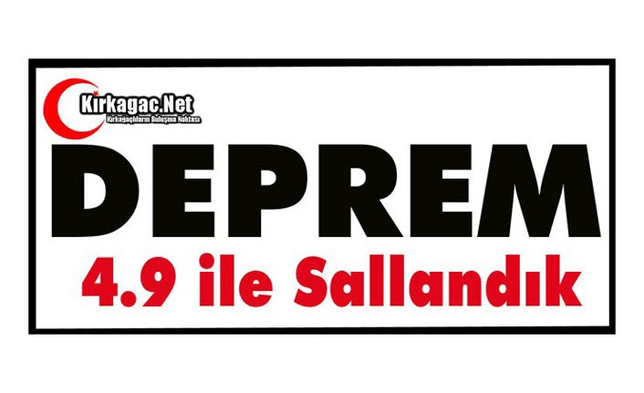 DEPREM..4.9 İLE SALLANDIK