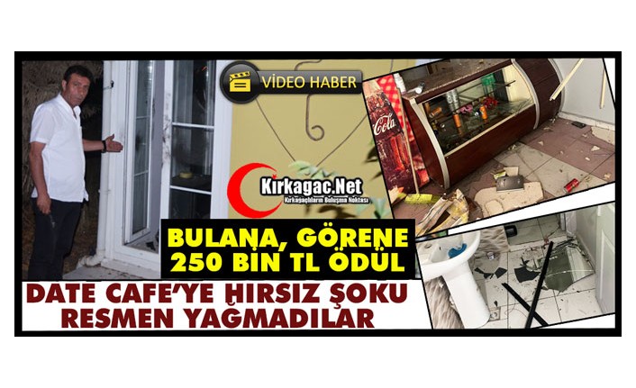 DATE CAFE'YE HIRSIZ ŞOKU! RESMEN YAĞMALADILAR(VİDEO)
