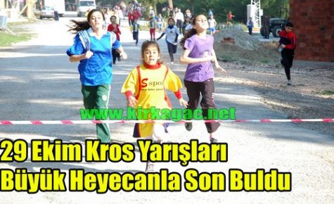 29 Ekim Kros Yarışlarında Büyük Heyecan