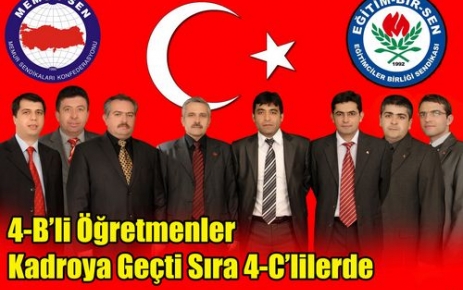 4-B'liler Tamam Sıra 4-C'lilerde