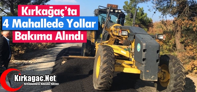 4 MAHALLEDE YOLLAR BAKIMA ALINDI