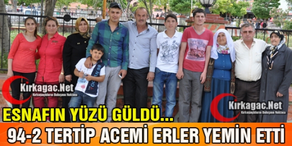 94/2 TERTİP ACEMİ ERLER YEMİN ETTİ  