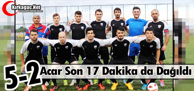 ACAR DONATIMSPOR'A FARKLI YENİLDİ 5-2