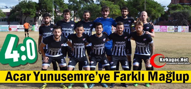 ACAR YUNUSEMRE'YE FARKLI YENİLDİ 4-0