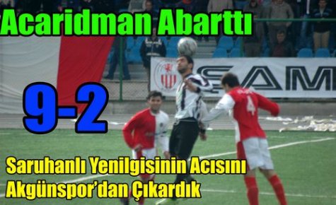 Acaridman Akgün'de Gol Şov Yaptı 9-2