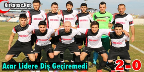 ACARİDMAN LİDER HOROZKÖY’E DİŞ GEÇİREMEDİ 2-0