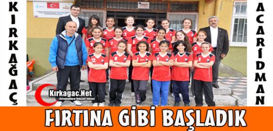 ACARİDMAN VOLEYBOL TAKIMI FIRTINA GİBİ BAŞLADI