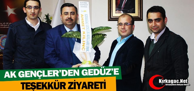 AK GENÇLER'DEN GEDÜZ'E TEŞEKÜR ZİYARETİ