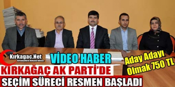 AK PARTİ'DE ADAY ADAYI OLMAK 750 TL(VİDEO)