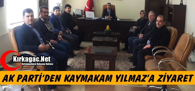 AK PARTİ'DEN KAYMAKAM YILMAZ'A ZİYARET