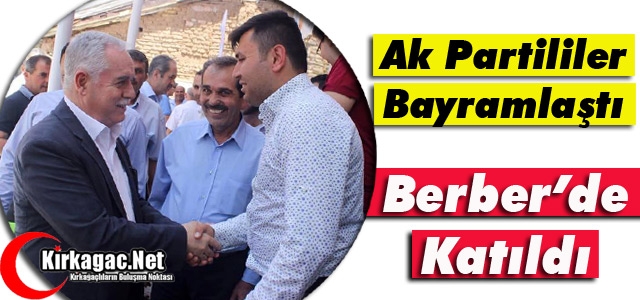 AK PARTİLİLER BAYRAMLAŞTI