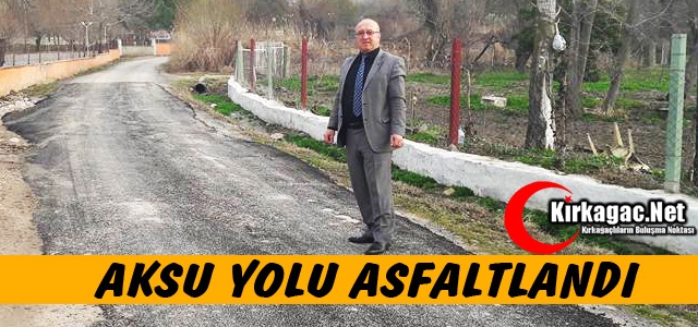 AKSU YOLU ASFALTLANDI