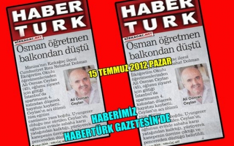 ALİ OSMAN ÖĞRETMEN VEFAT ETTİ(HABERTÜRK)