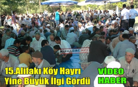 ALİFAKI KÖY HAYRI YİNE BÜYÜK İLGİ GÖRDÜ(VİDEO)