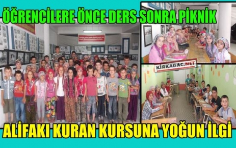 ALİFAKI KURAN KURSUNA BÜYÜK İLGİ