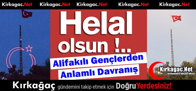 ALİFAKILI GENÇLERDEN ÖRNEK DAVRANIŞ