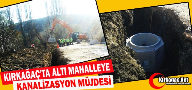 ALTI MAHALLEYE KANALİZASYON MÜJDESİ