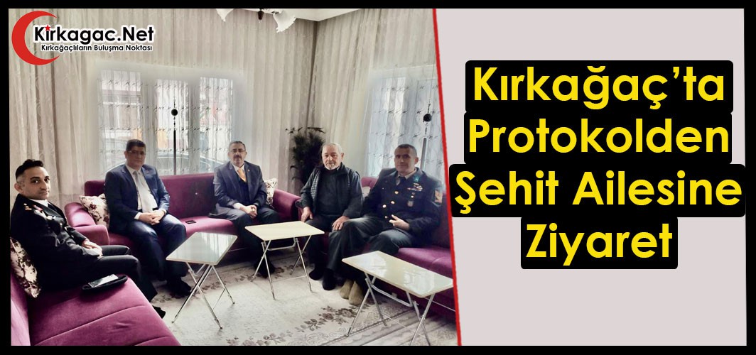 PROTOKOLDEN ŞEHİT AİLESİNE ZİYARET