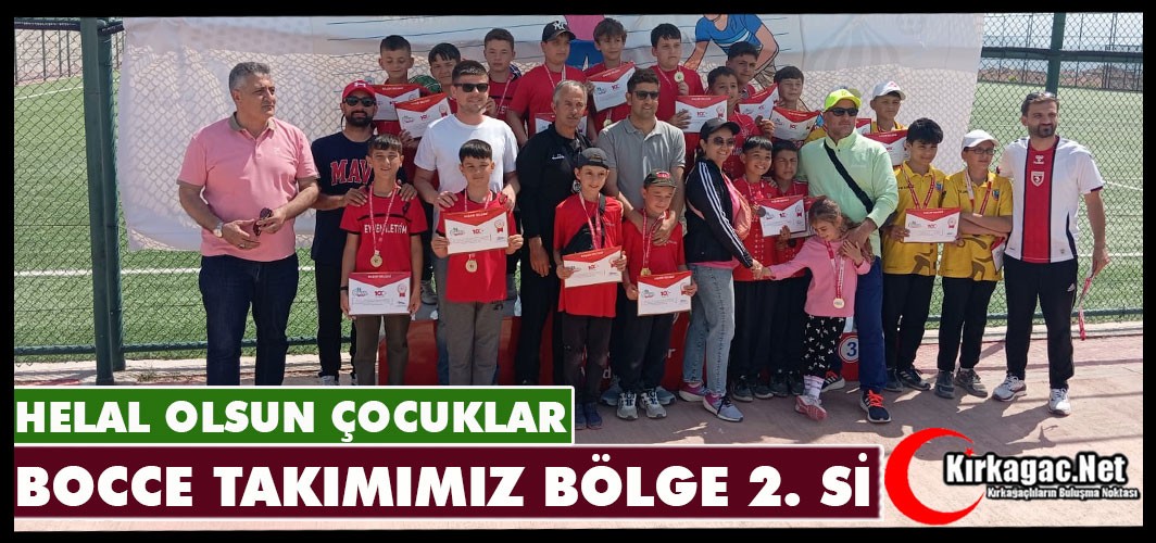 HELAL OLSUN ÇOCUKLAR…BOCCE TAKIMIMIZ BÖLGE 2. Sİ