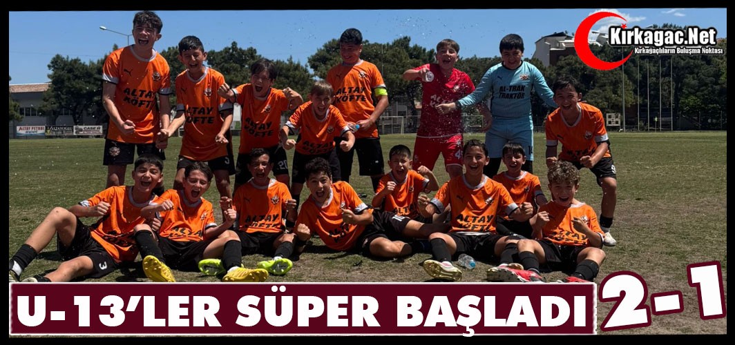 ALTAYSPOR U-13 "SÜPER" BAŞLADI 2-1