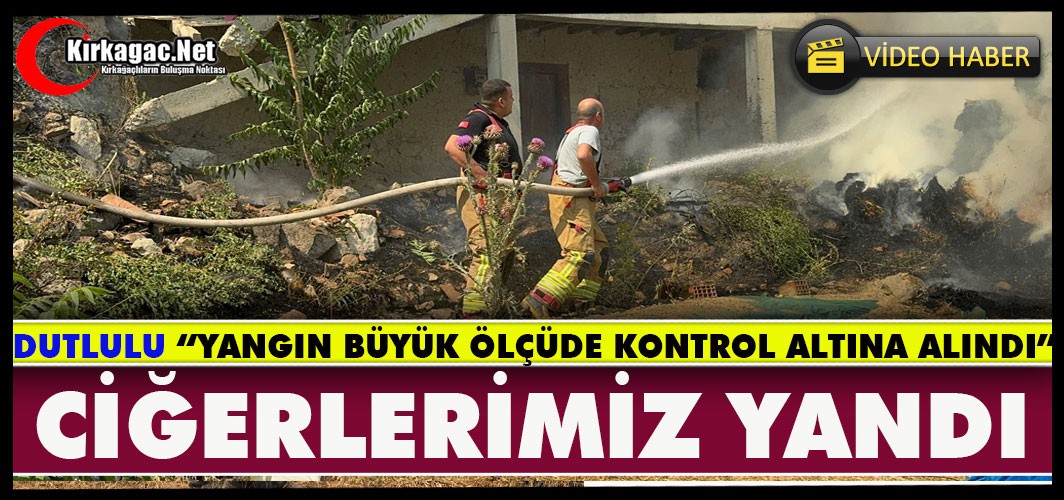 KIRKAĞAÇ’TA ORMAN YANGINI KONTROL ALTINA ALINDI...