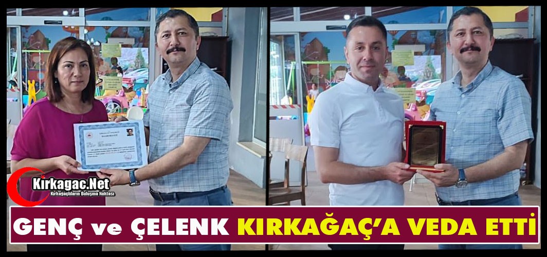 GENÇ ve ÇELENK İLÇEMİZE VEDA ETTİ