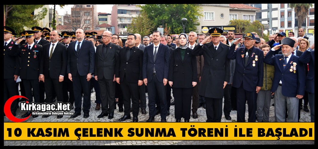 10 KASIM ATATÜRK ANITINA ÇELENK SUNMA TÖRENİ YAPILDI