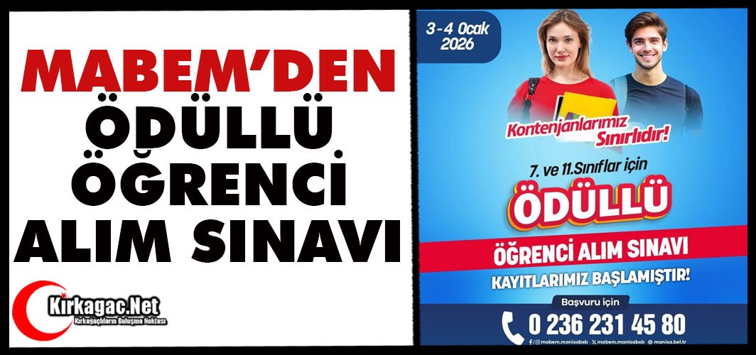 MABEM’DEN ÖDÜLLÜ ÖĞRENCİ ALIM SINAVI