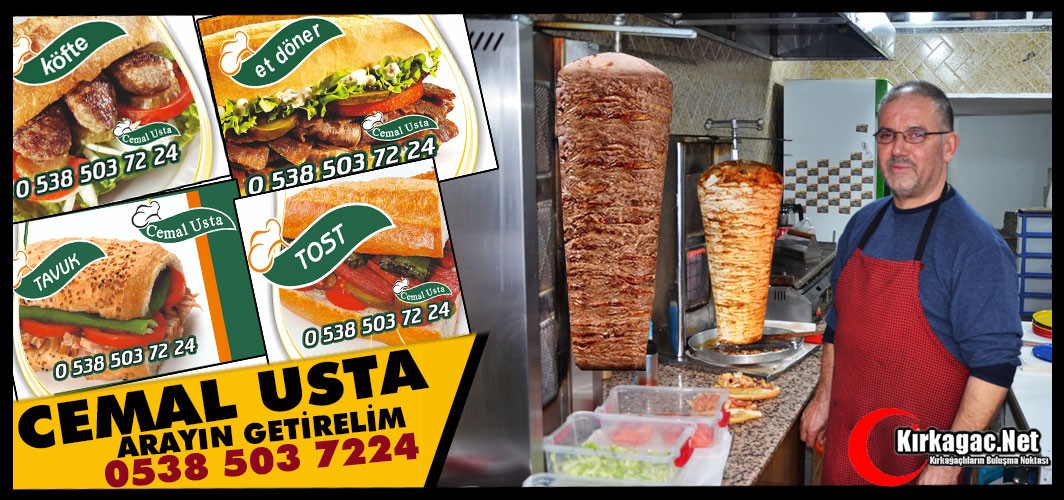 CEMAL USTA(HAKİKİ YAPRAK ET DÖNER, TAVUK DÖNER, KÖFTE, TOST)