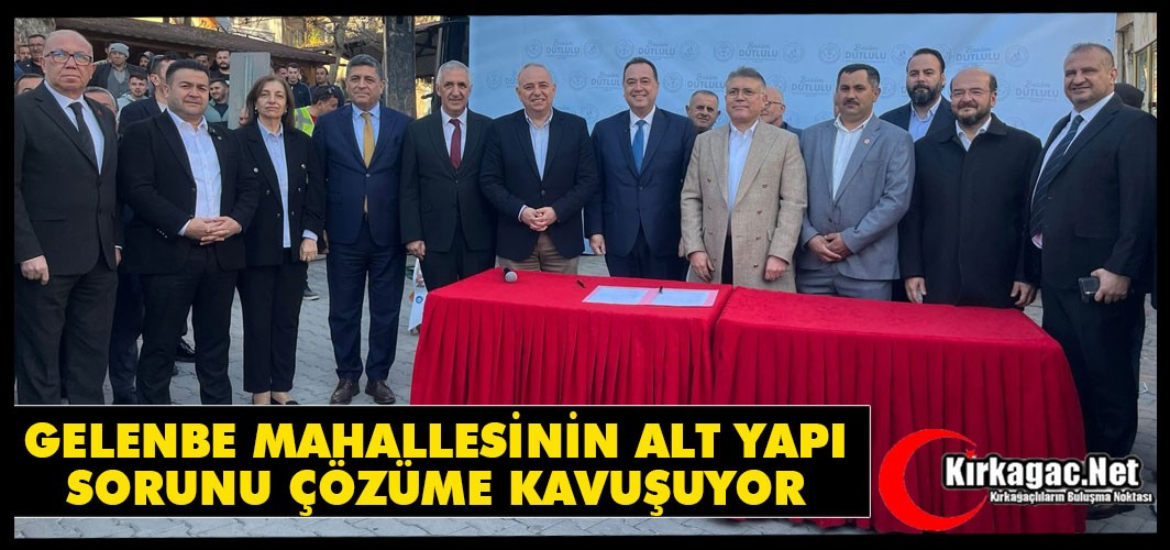 GELENBE MAHALLESİNİN ALT YAPI SORUNU ÇÖZÜME KAVUŞUYOR