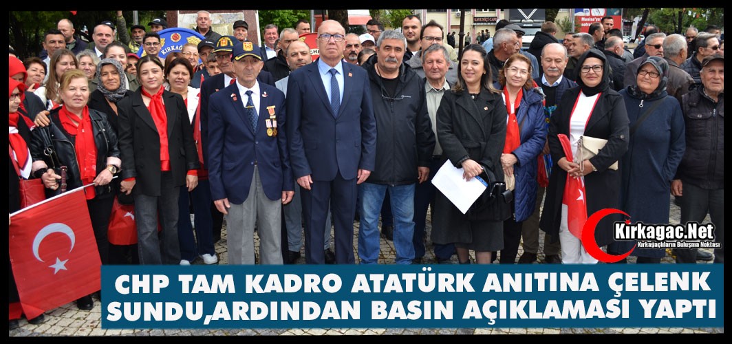 CHP'DEN 23 NİSAN ÇELENK TÖRENİ SONRASI TAM KADRO BASIN AÇIKLAMASI