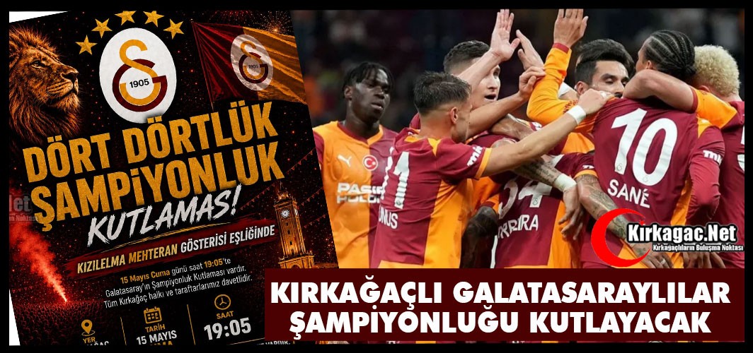 KIRKAĞAÇ’TA ŞAMPİYONLUK ATEŞİ YANIYOR "SARI-KIRMIZI GECEYE DEV HAZIRLIK"
