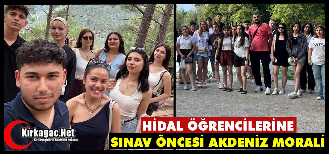HİDAL ÖĞRENCİLERİNE SINAV ÖNCESİ AKDENİZ MORALİ