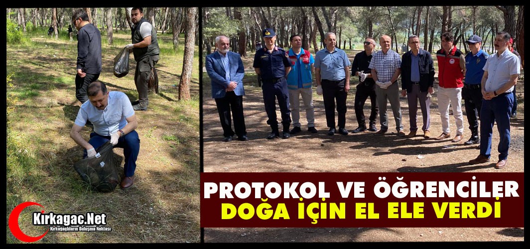 PROTOKOL VE ÖĞRENCİLER DOĞA İÇİN EL ELE VERDİ