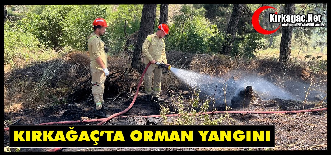 KIRKAĞAÇ’TA ORMAN YANGINI