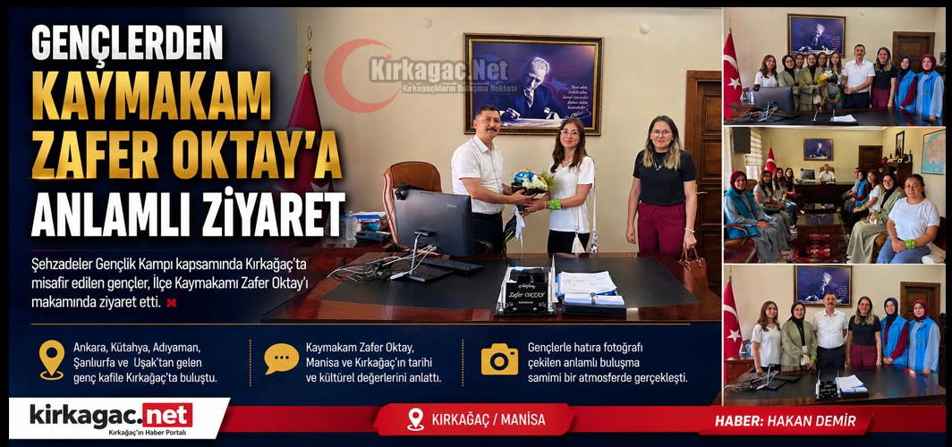 GENÇLERDEN KAYMAKAM OKTAY'A ANLAMLI ZİYARET