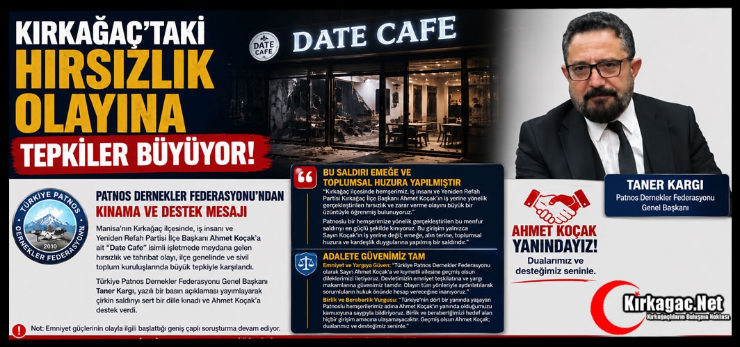 KOÇAK'A BİR DESTEKTE PATNOS DERNEKLER GENEL BAŞKANI KARGI'DAN