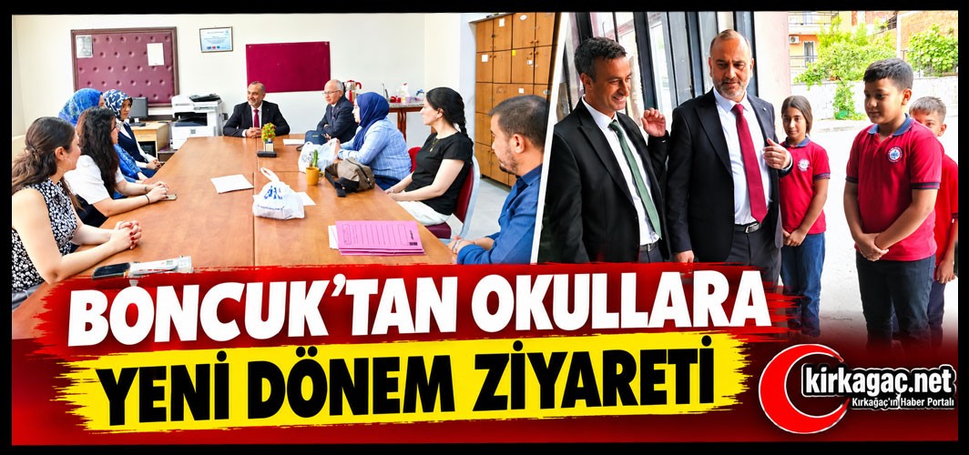 BONCUK’TAN OKULLARA YENİ DÖNEM ZİYARETİ