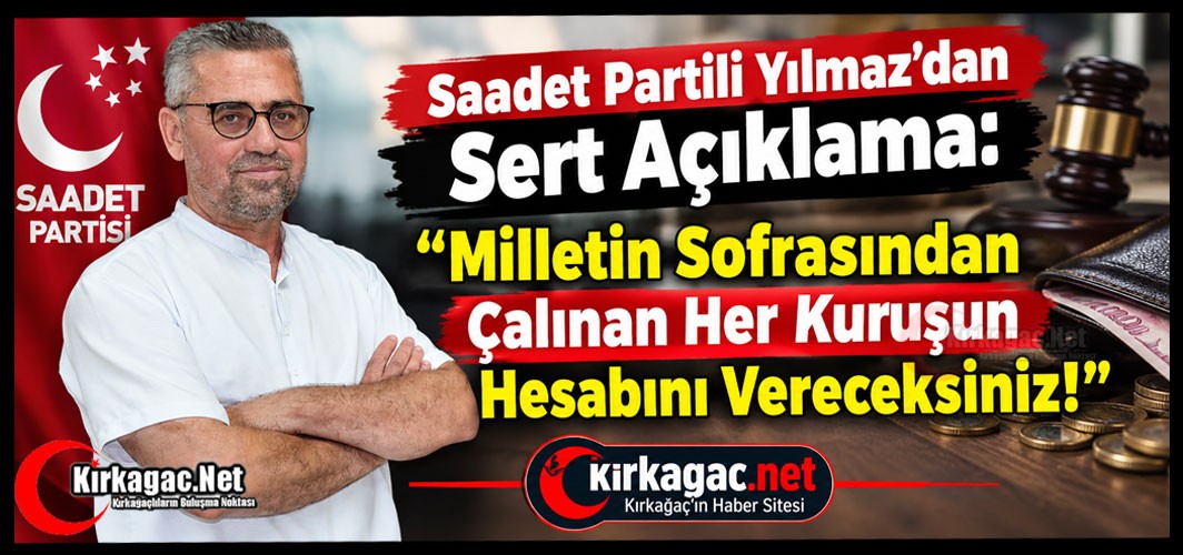 SP'Lİ ABDULLAH YILMAZ'DAN SERT AÇIKLAMA