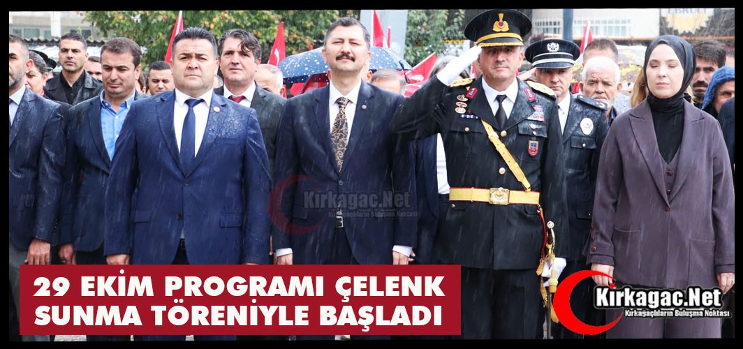 29 EKİM PROGRAMI ÇELENK SUNMA TÖRENİYLE BAŞLADI