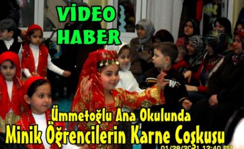 Anaokulu Öğrencilerinin Karne Coşkusu(VİDEO)