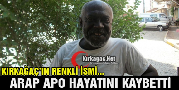 ARAP APO HAYATINI KAYBETTİ