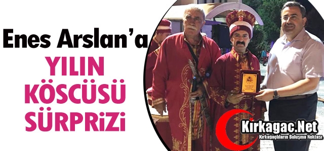 ARSLAN’A YILIN KÖSCÜSÜ SÜRPRİZİ