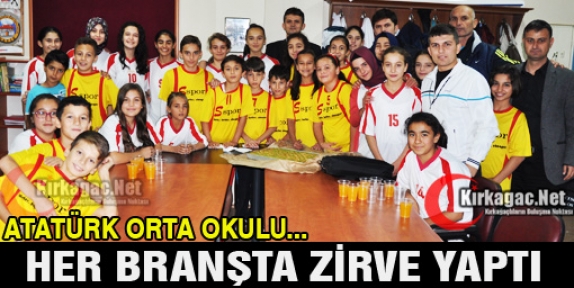 ATATÜRK ORTAOKULU SPOR’DA ZİRVE YAPTI