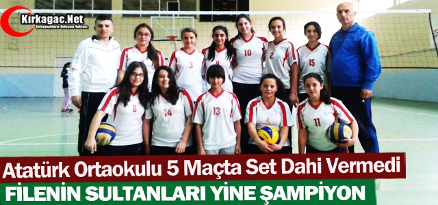 ATATÜRK ORTAOKULU VOLEYBOLDA DA ŞAMPİYON