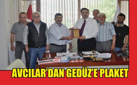 AVCILAR'DAN GEDÜZ'E PLAKET 