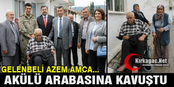 AZEM AMCA AKÜLÜ ARABASINA KAVUŞTU