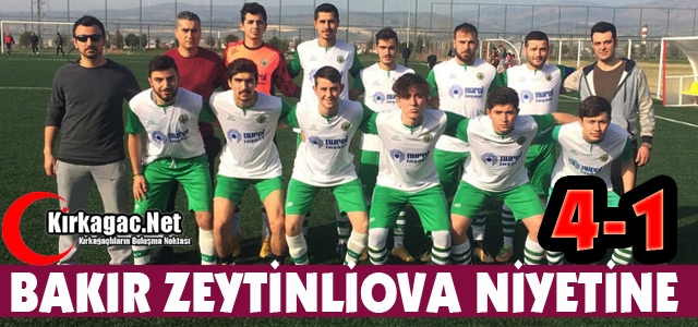 BAKIR G.BİRLİĞİSPOR ZEYTİNLİOVA NİYETİNE 4-1