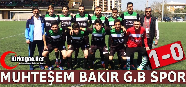 BAKIR GENÇLERBİRLİĞİ DEVREYİ LİDER KAPATTI 1-0