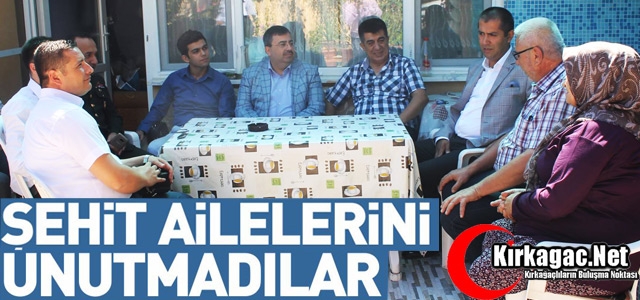 BAYRAMDA ŞEHİT AİLELERİ UNUTULMADI